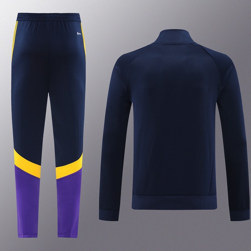 2024 Real Madrid Royal Blue Jacket Training Suit Set Football Team Shirt Sports Fashion