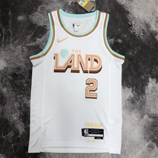 NBA Cleverland Cavaliers Round Neck White jersey IRVING#2 S-XXL