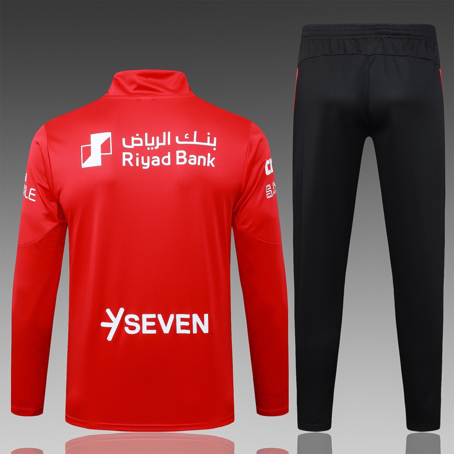 202526 AI Hilal Riyadh Red Long-sleeved half-pull training kit Football team kit