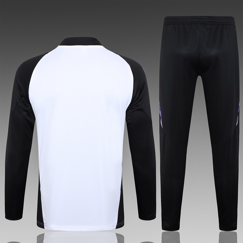 24/25 Germany White Long-sleeved half-pull training kit Football team kit