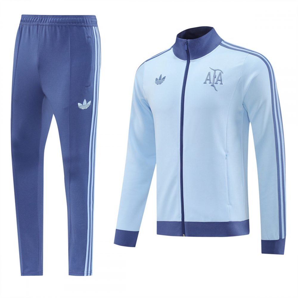 2024 Argentina Light Blue Jacket Training Suit Set Football Team Shirt Sports Fashion