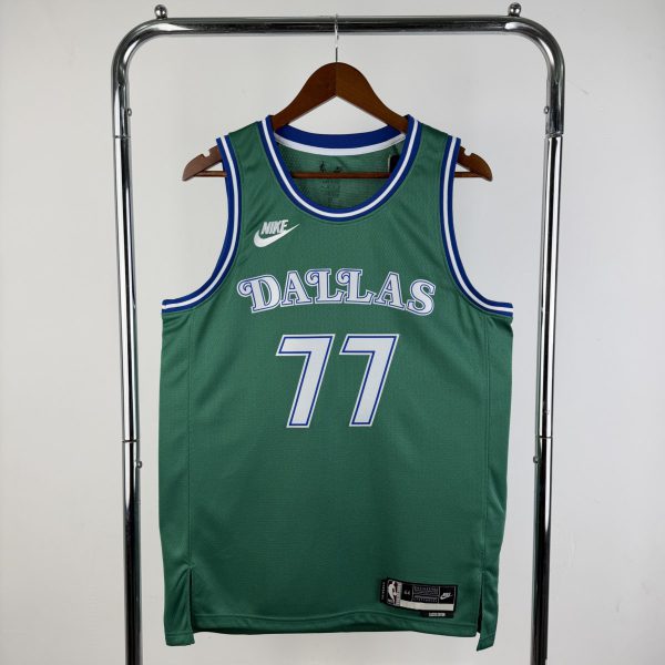 NBA Dallas Mavericks Green Jersey DONCIC#77