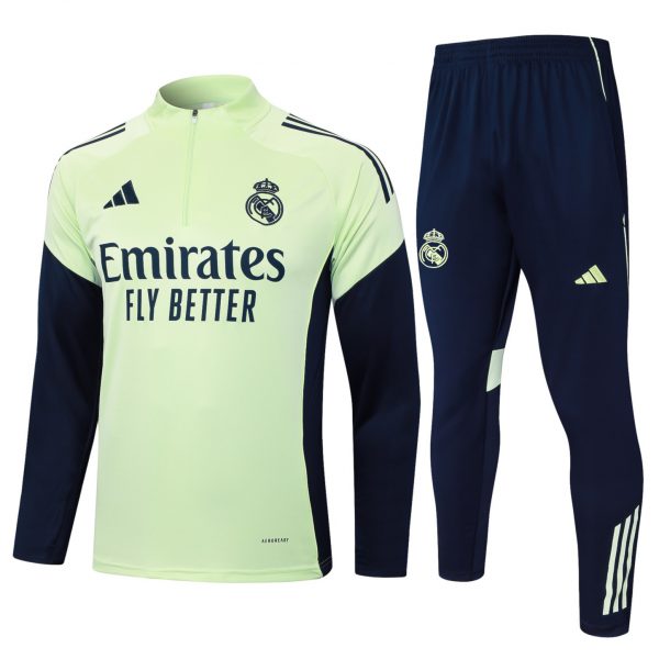 202526 Real Madrid maroon Long-sleeved half-pull training kit Football team kit