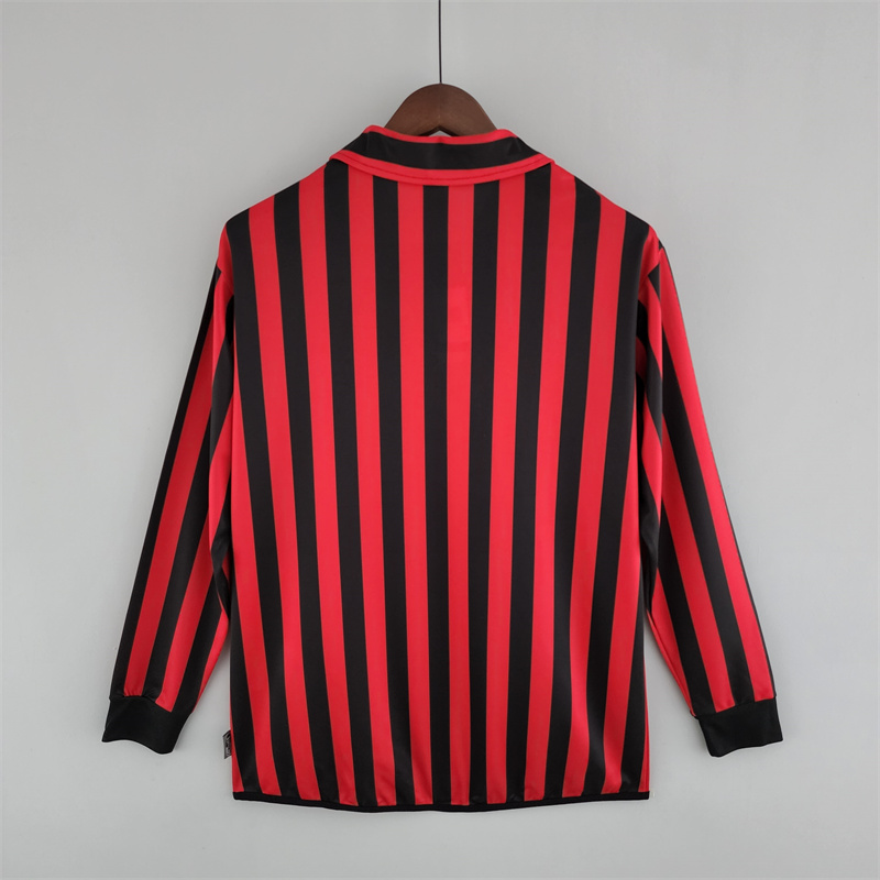 Retro AC Milan 99/00 Long Sleeve home jersey Fan Version