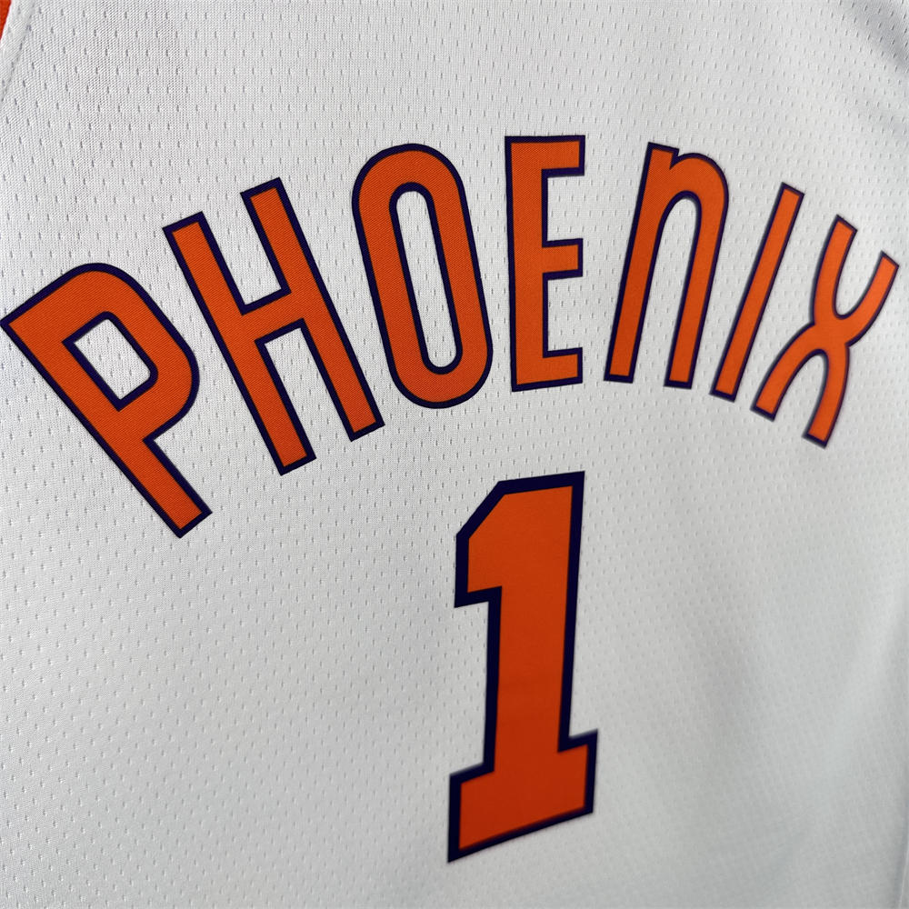 NBA Phoenix Suns 2018 Retro BOOKER#1 White Jersey S-XXL