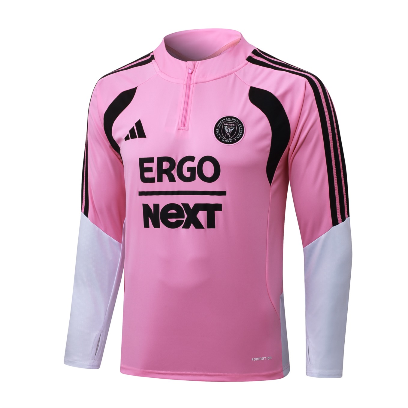 2026 Miami Pink Long-sleeved half-pull training kit