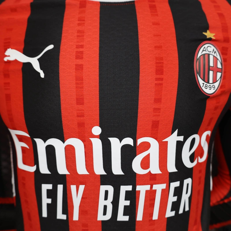 24/25 AC Milan Home Jersey Long Sleeve Player Version