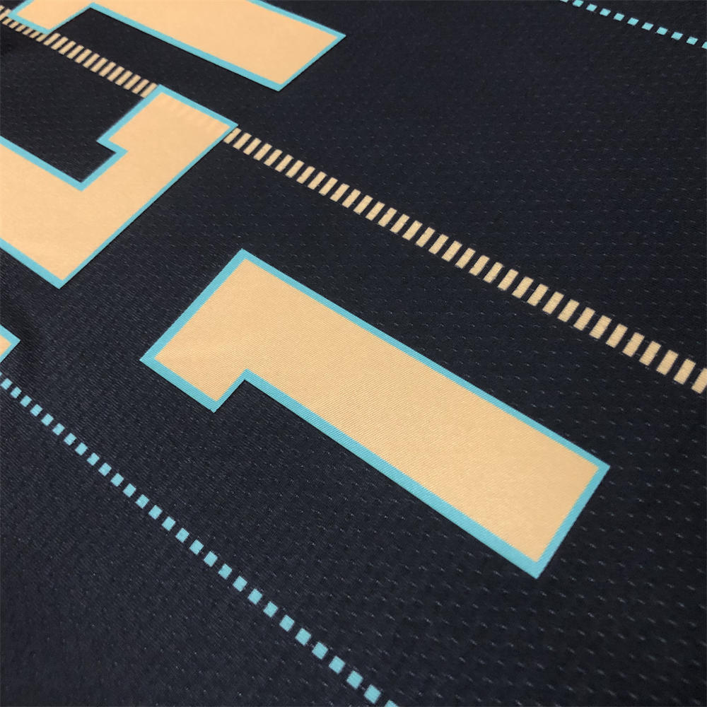 NBA Charlotte Hornets V-Neck Black Jersey BALL#1 S-XXL