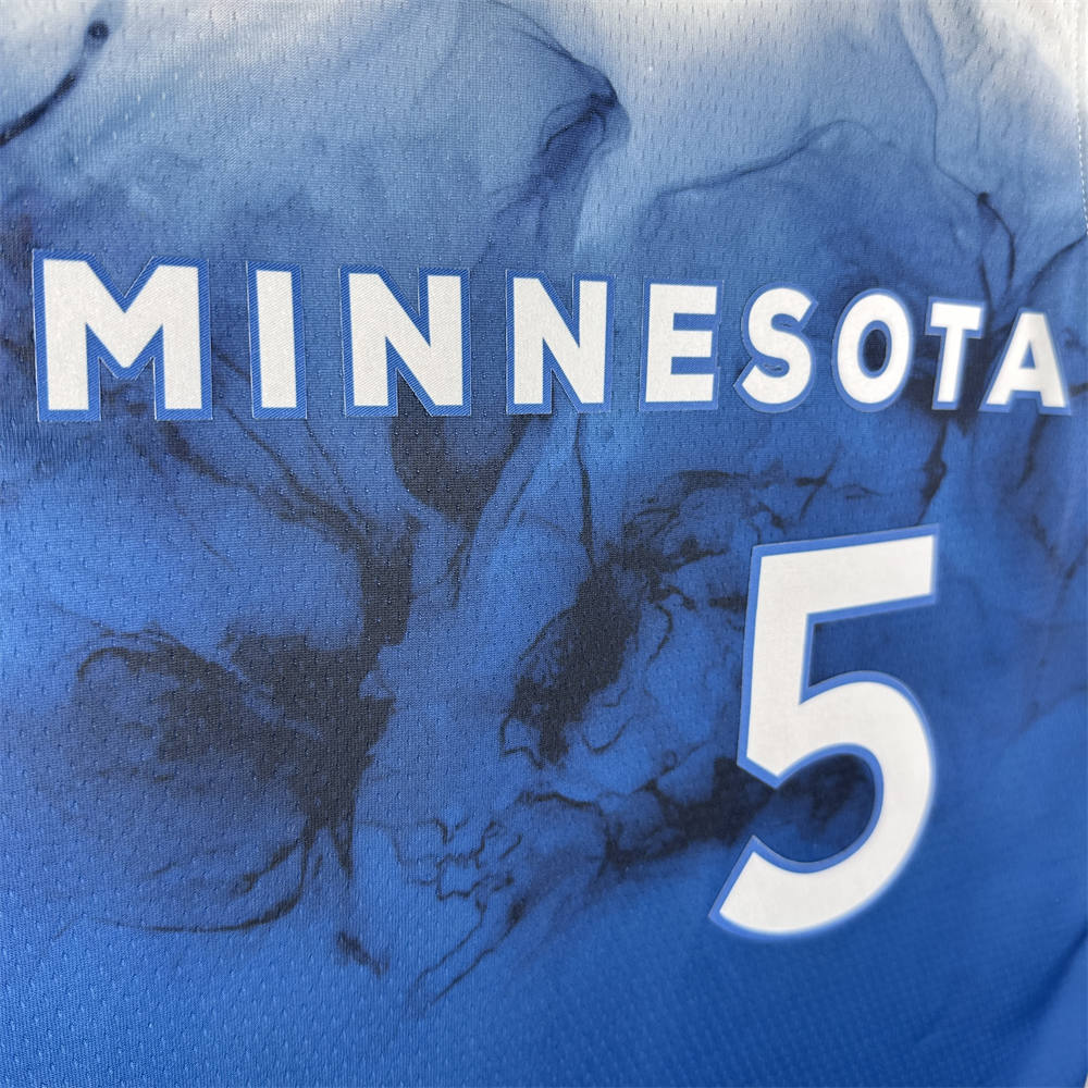NBA Minnesota Timberwolves 2024 Round Neck City Edition Jersey EDWARDS#5 S-XXL
