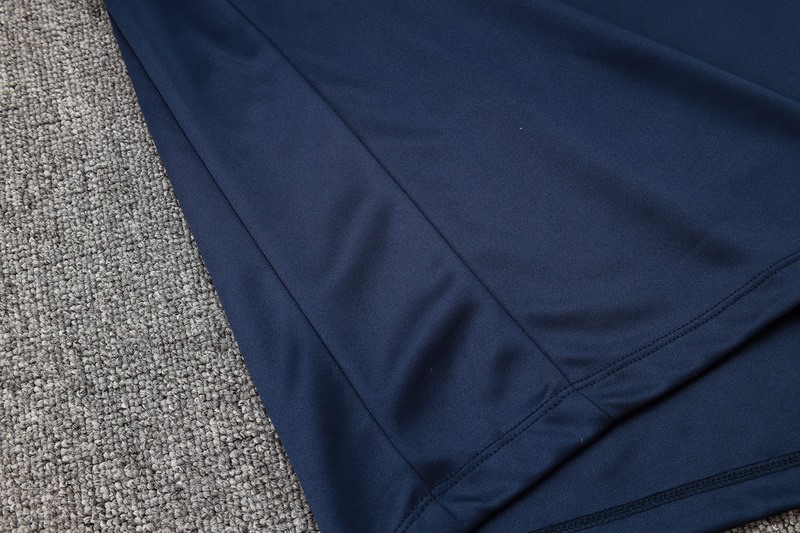 2024 England Royal Blue Long-sleeved half-pull training kit Football team kit