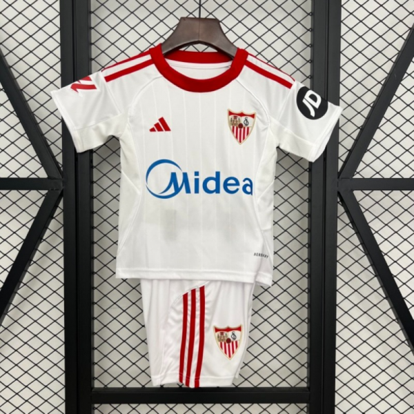 2025/26 Sevilla FC Home jersey kids Kits size: 16-28