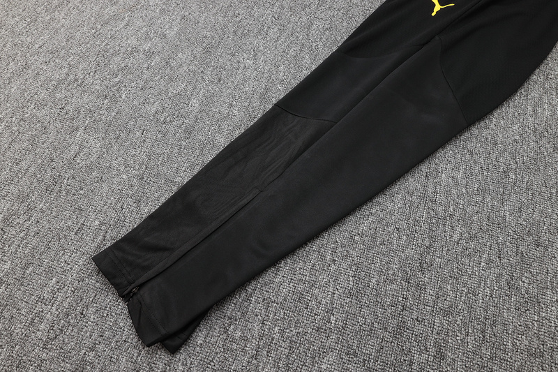 24/25 Dortmund Yellow black Long-sleeved half-pull training kit Football team kit