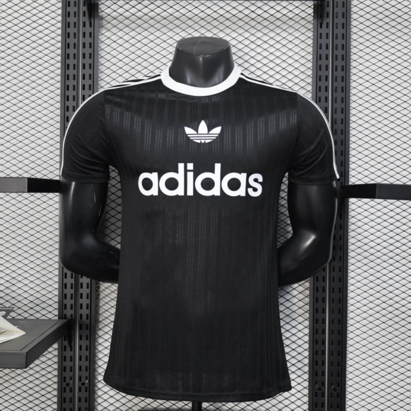 2025/26 Adidas Trefoil casual Black jersey Player Version