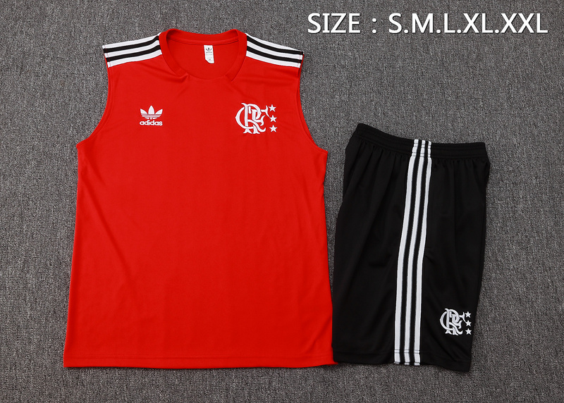 2025/26 Flamengo Red Training Set Shirt and Shorts