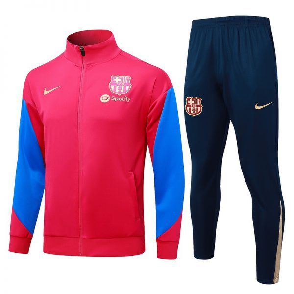 2024 Barcelona Red Jacket Training Suit Set Football Team Shirt Sports Fashion