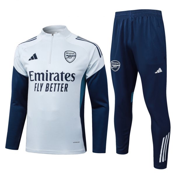 202526 Arsenal grey Long-sleeved half-pull training kit Football team kit