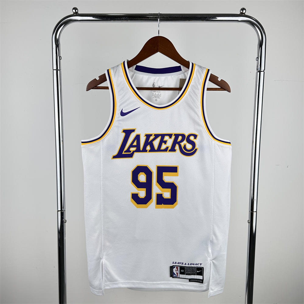 NBA Los Angeles Lakers TASCANO#95 2022/23 White Association Edition Swingman Jersey S-XXL
