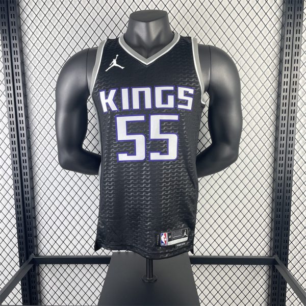 NBA Scaramento Kings V-Neck Black jersey WILLIAMS#55 S-XXL