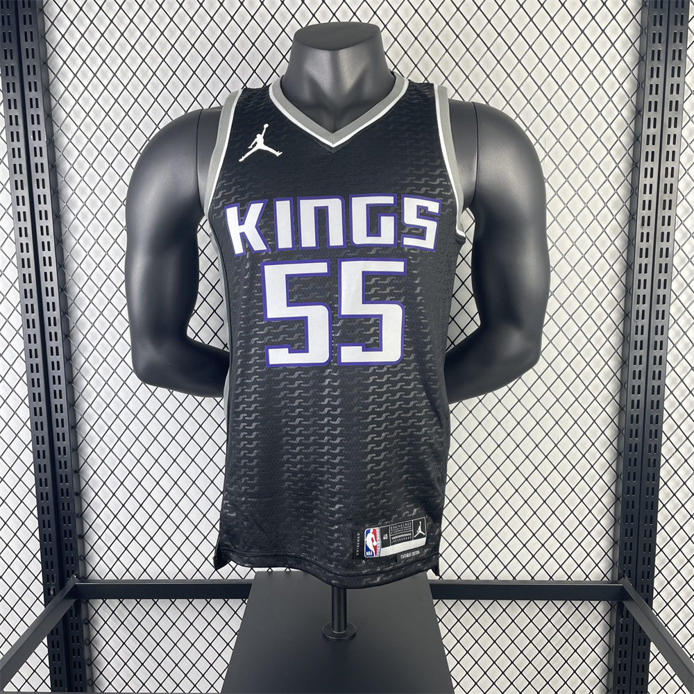 NBA Scaramento Kings V-Neck Black jersey WILLIAMS#55 S-XXL