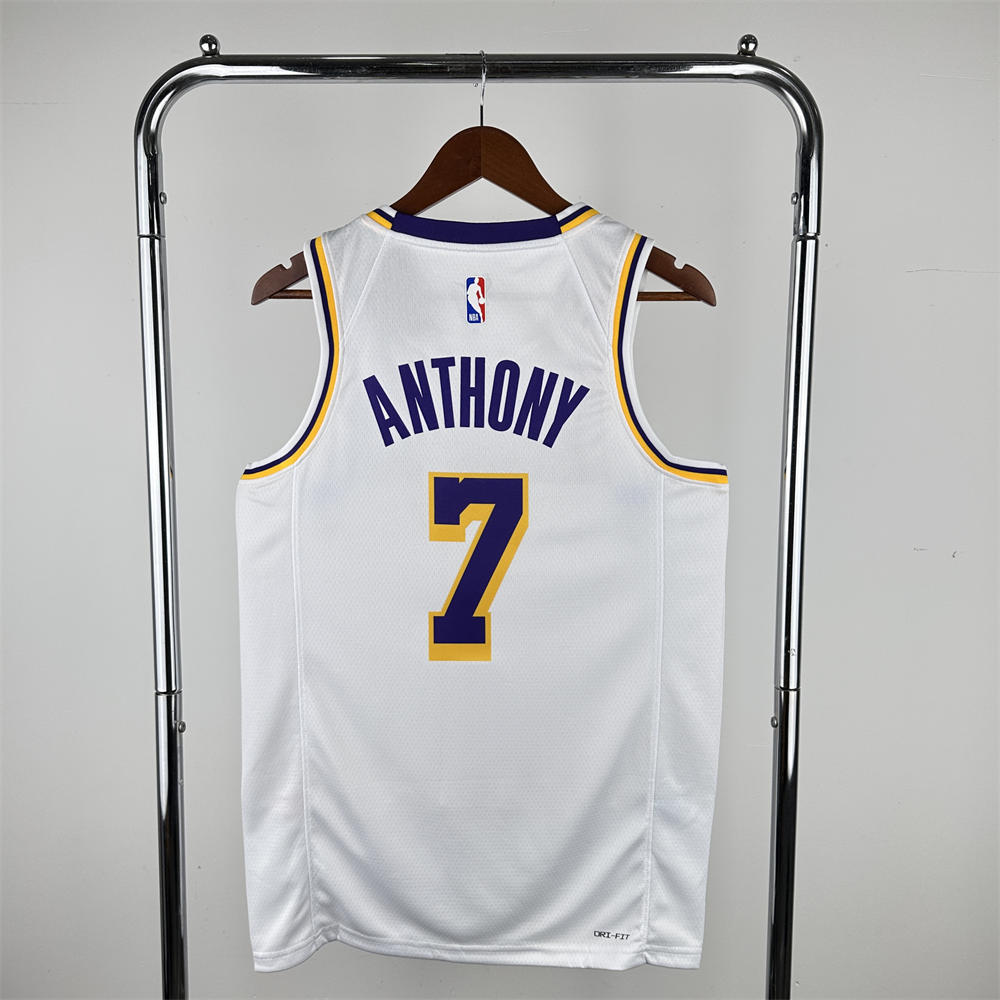 NBA Los Angeles Lakers ANTHONY#7 2022/23 White Association Edition Swingman Jersey S-XXL