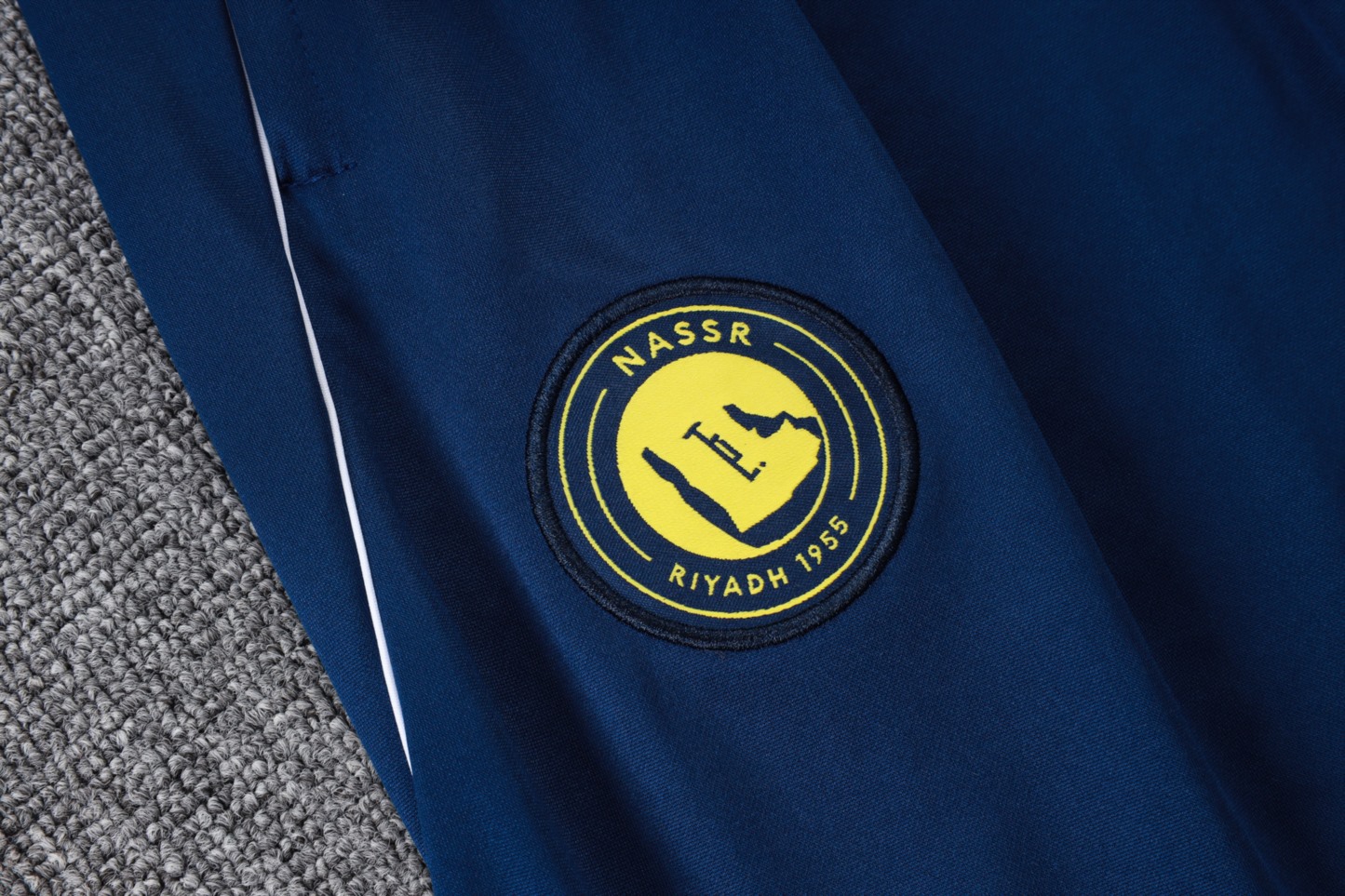 202526 Riyadh royal blue Long-sleeved half-pull training kit Football team kit