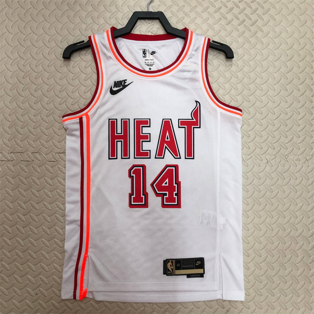 NBA Miami Hearts V-Neck White Jersey HERRO#14 S-XXL