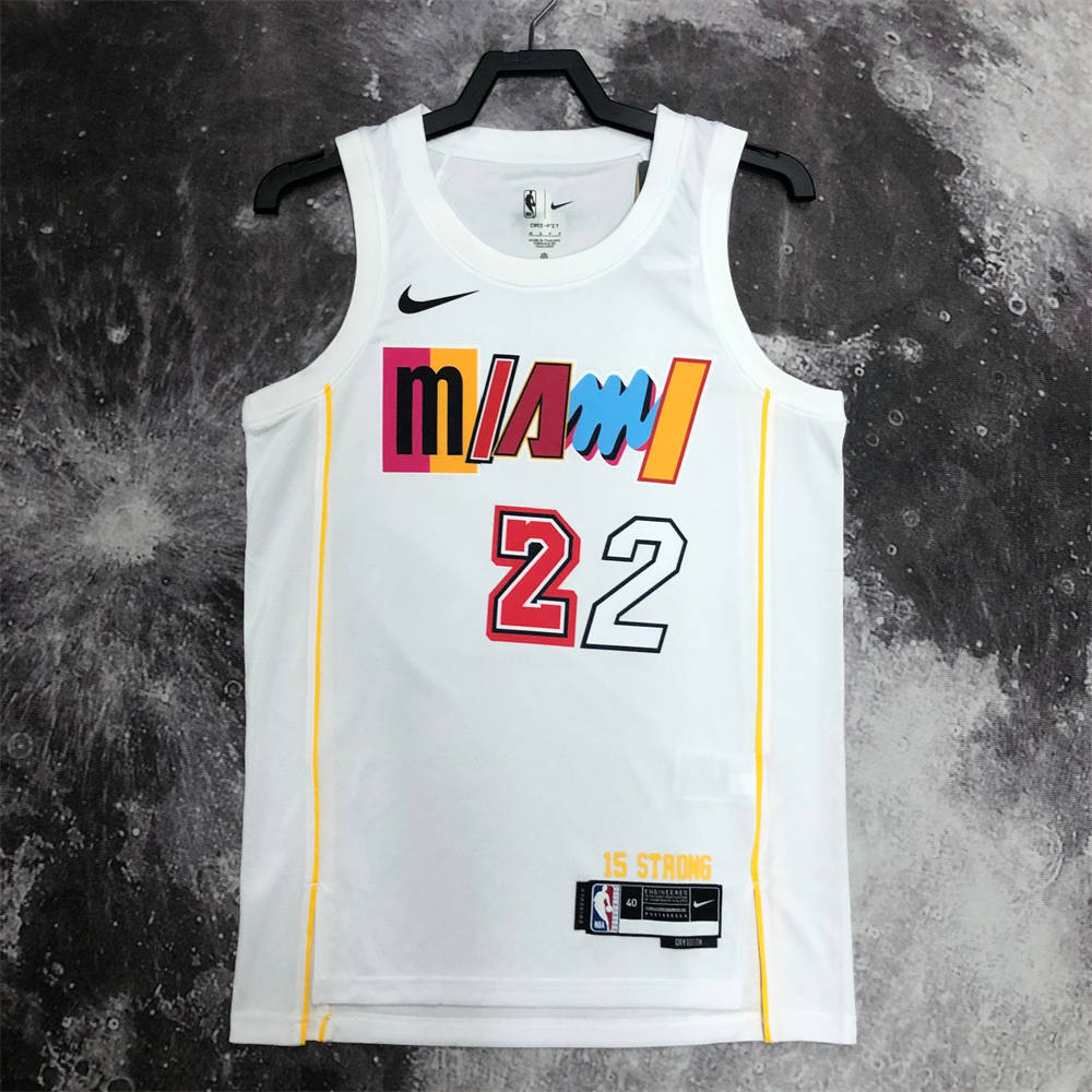NBA Miami Hearts Round Neck City Edition White Jersey BUTLER#22 S-XXL