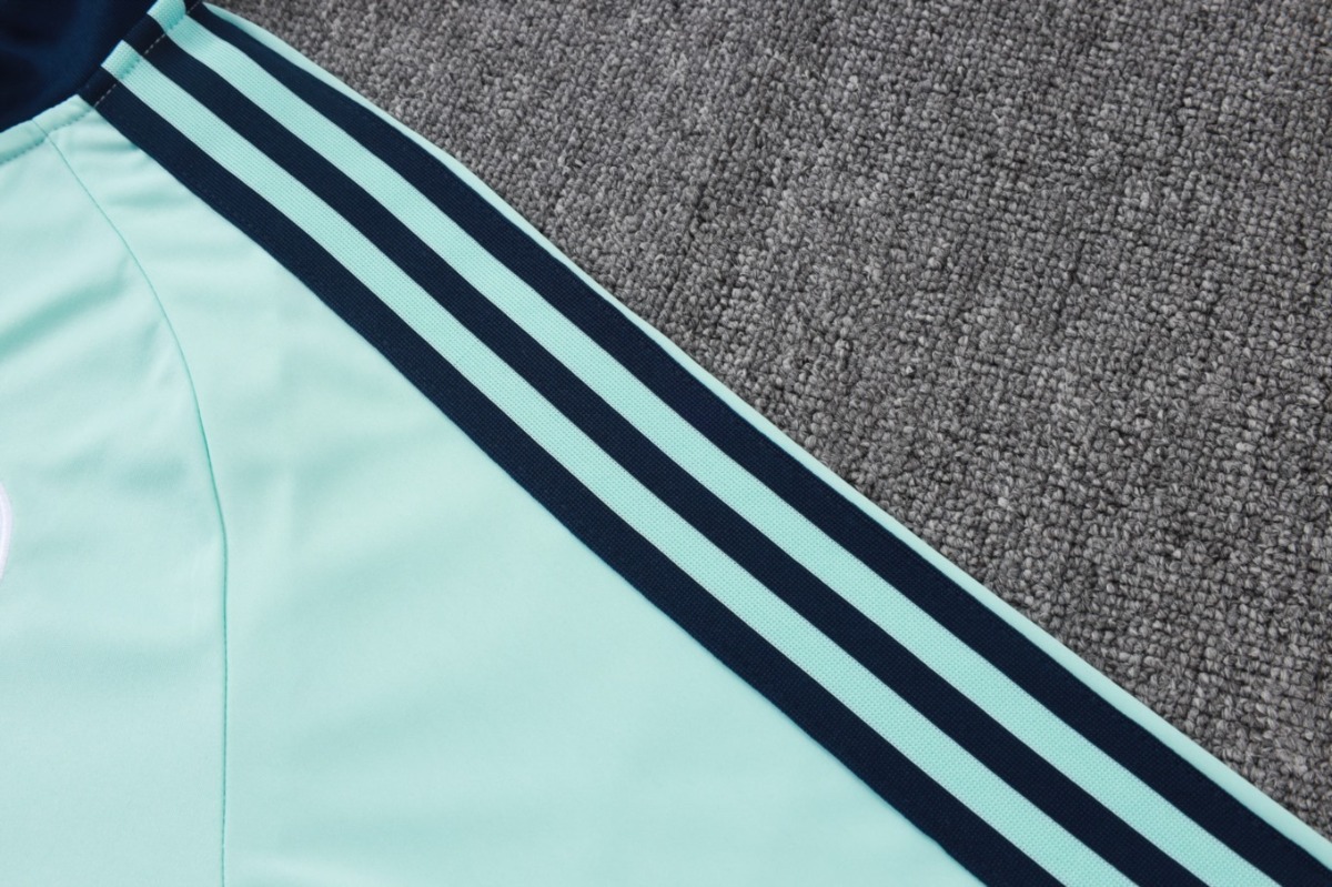 2026 Germany Light green Long-sleeved half-pull training kit