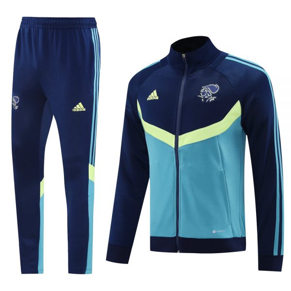 2024 Ajax Royal Blue Jacket Training Suit Set Football Team Shirt Sports Fashion
