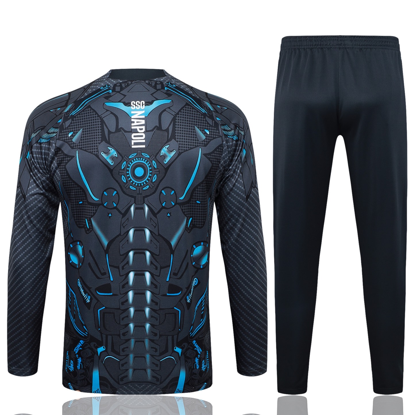 2025/26 Naples dark gray Long-sleeved half-pull training kit Football team kit
