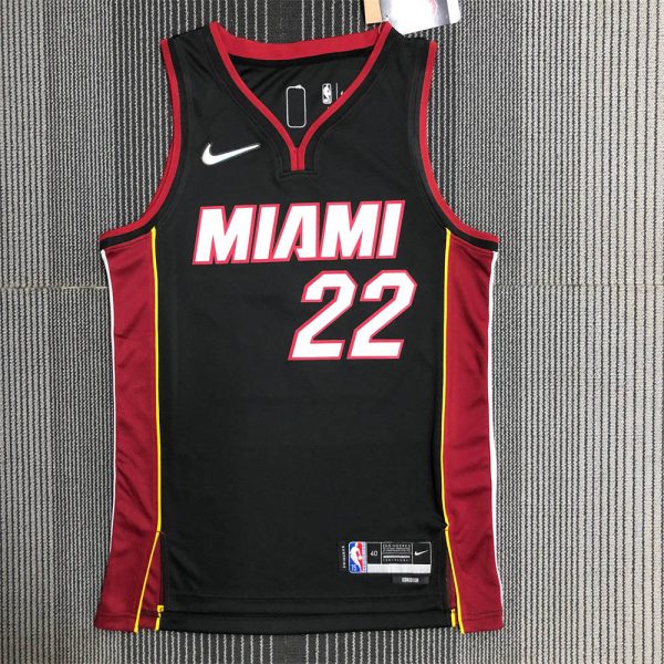 NBA Miami Hearts V-Neck Black 75th Anniversary Jersey BUTLER#22 S-XXL