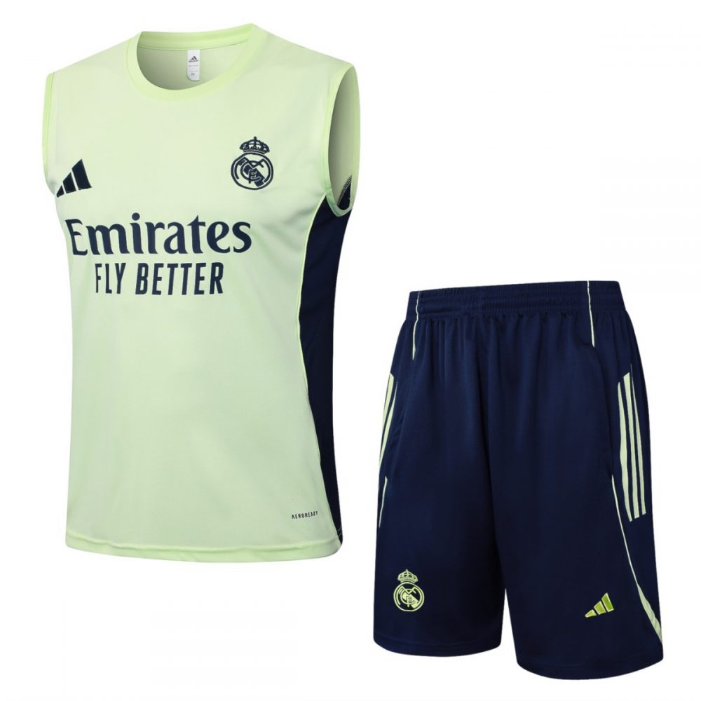 2026 Real Madrid Light Green Training Set Shirt andShorts