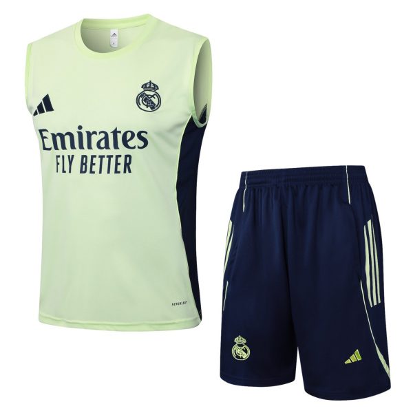 2026 Real Madrid Light Green Training Set Shirt andShorts