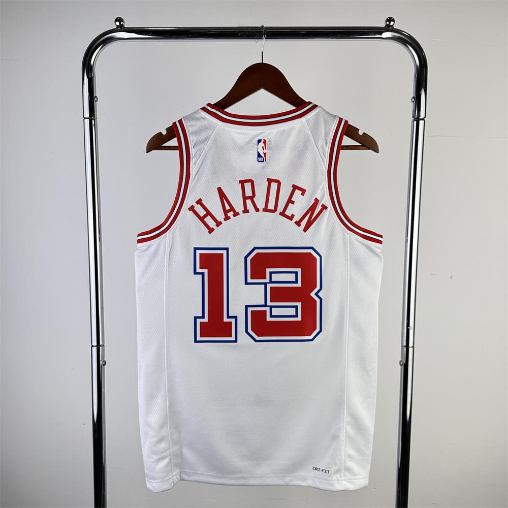 NBA Houston Rockets 2024 Round Neck Balck Jersey HARDEN#13 S-XXL