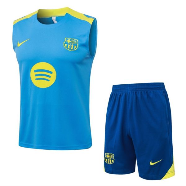 2026 Barcelona Light blue Training Set Shirt and Shorts