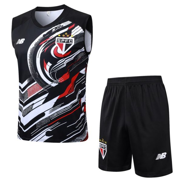 2026 Sao Paulo Black Training Set Shirt and Shorts