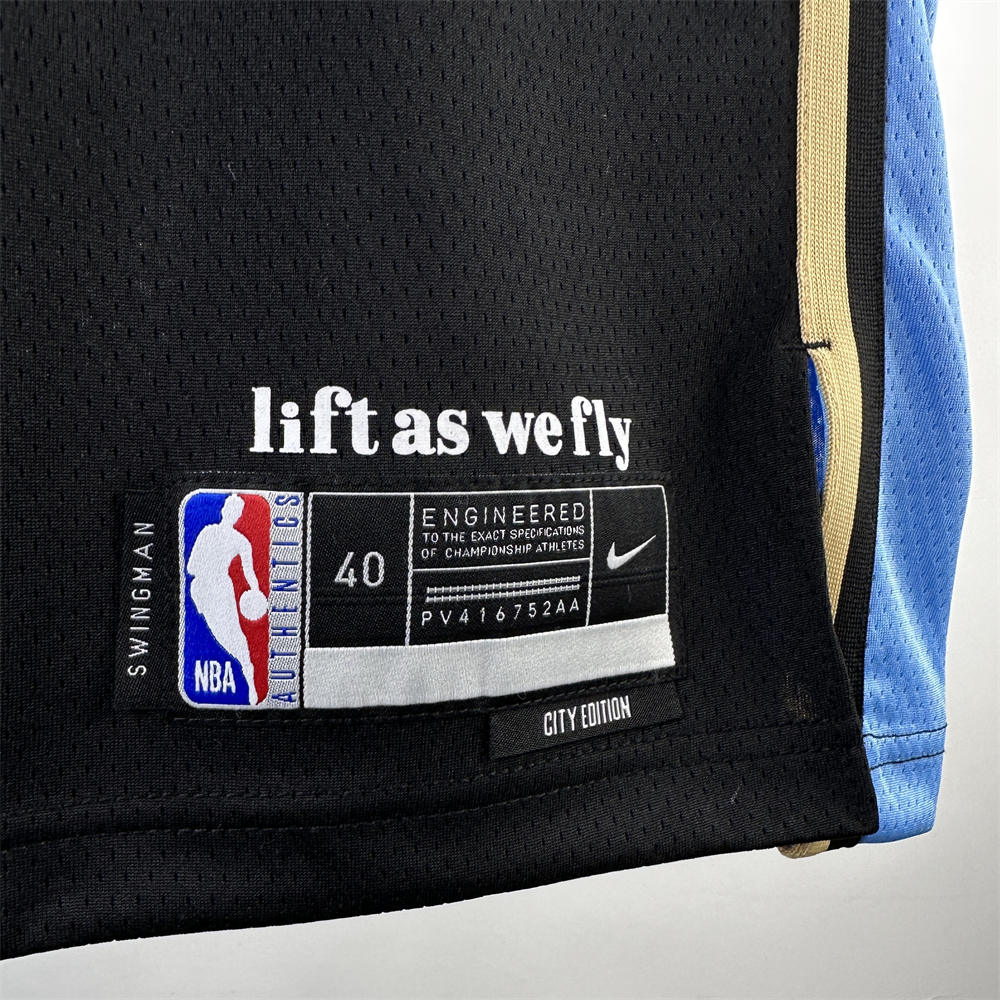 NBA Altanta Hawks 2024 Round Neck City Edition Black Jersey YOUNG#11 S-XXL