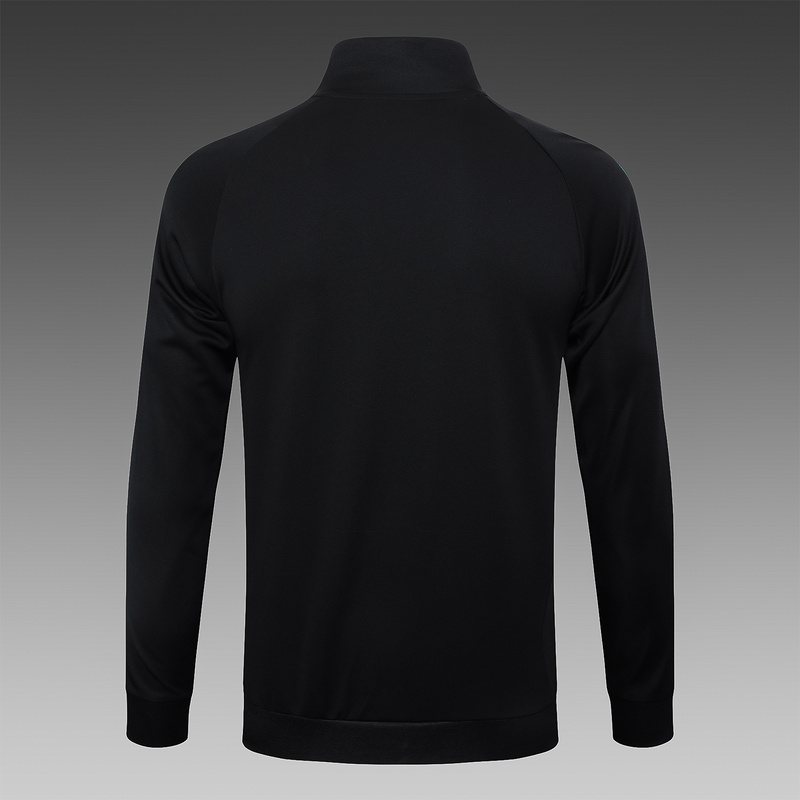 2024/25 Manchester United Black Jacket Training Suit Set Football Team Shirt Sports Fashion