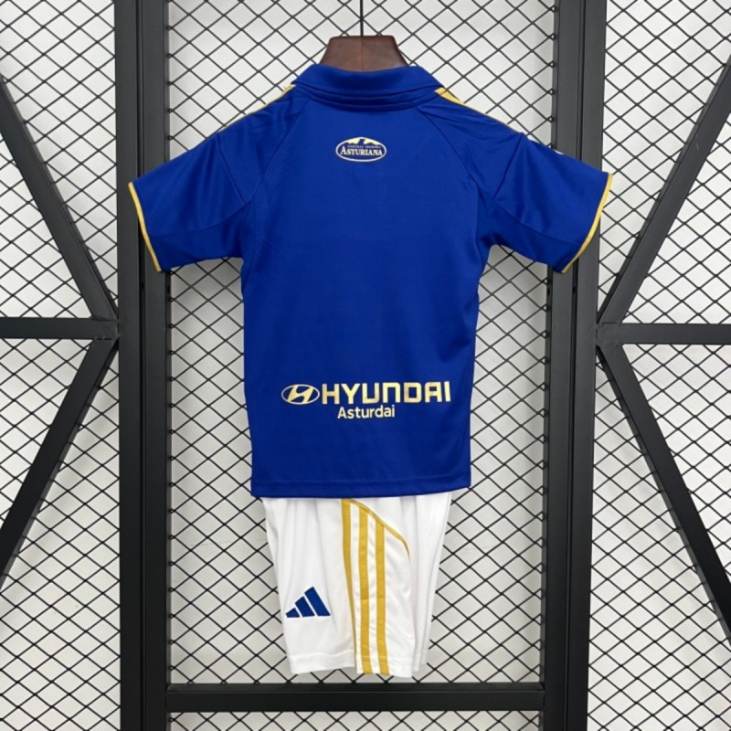 2025/26 Real Oviedo Home jersey kids Kits size: 16-28