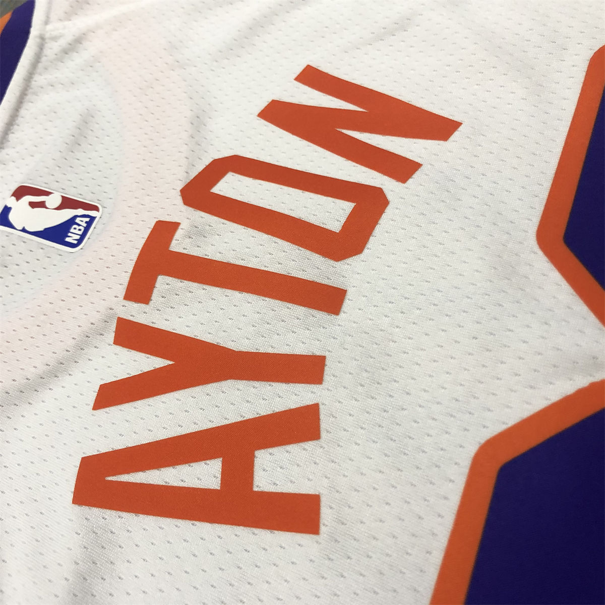 NBA Phoenix Suns V-Neck White jersey AYTON#22 S-XXL