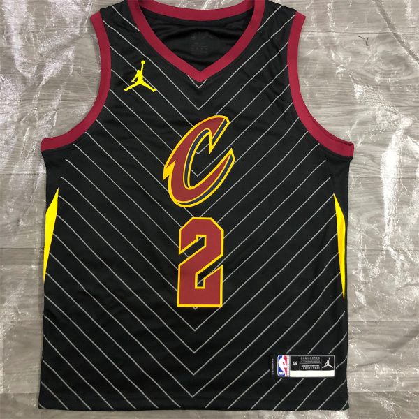 NBA Cleverland Cavaliers V-Neck Black jersey IRVING#2 S-XXL