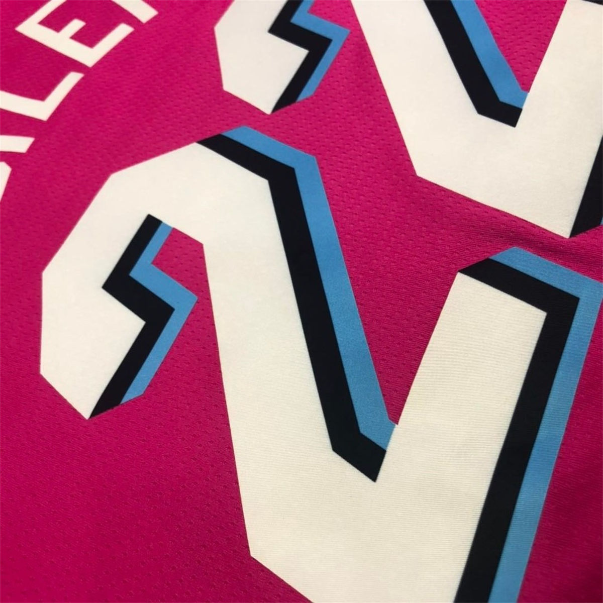NBA Miami Hearts round neck Pink Jersey BUTLER#22 S-XXL