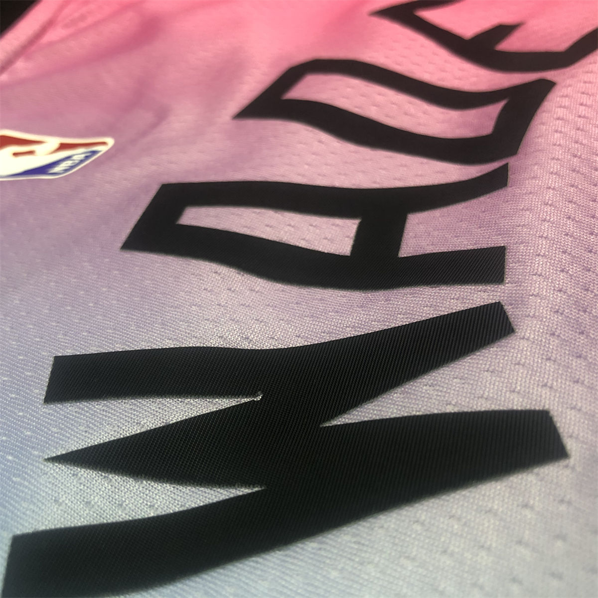 NBA Miami Hearts round neck Gradient Jersey WADE#3 S-XXL