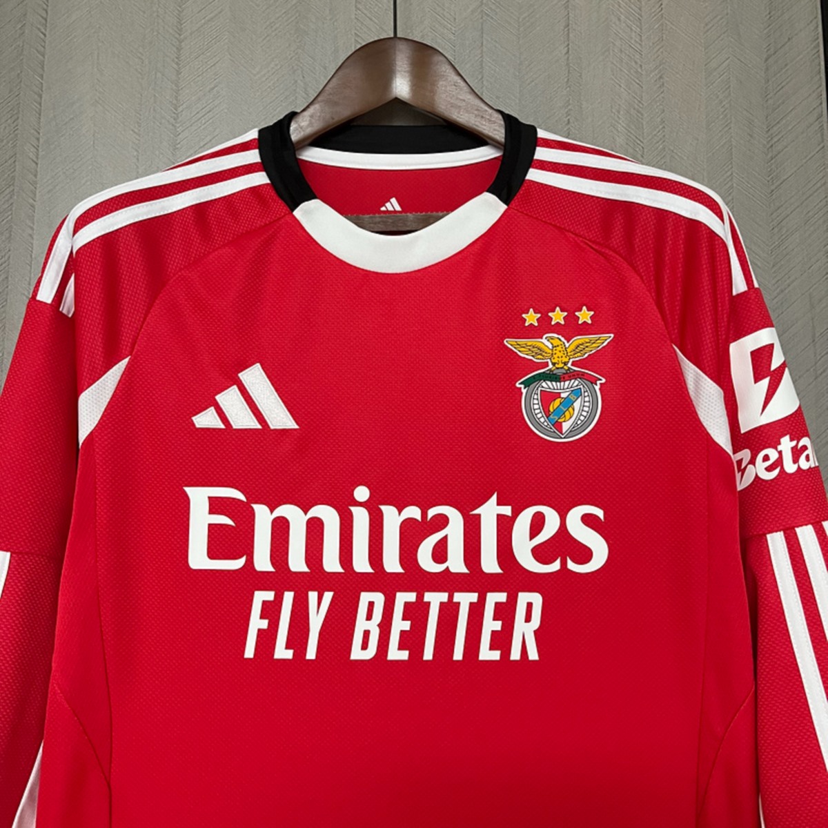 2025/26 Benfica Home Long Sleeve jersey Fan Version