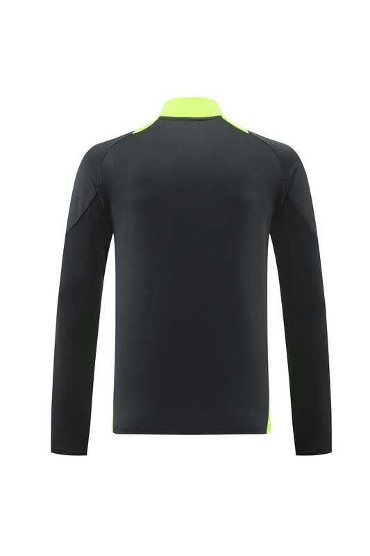 2024 Adidas dark grey Long-sleeved half-pull training kit Football team kit