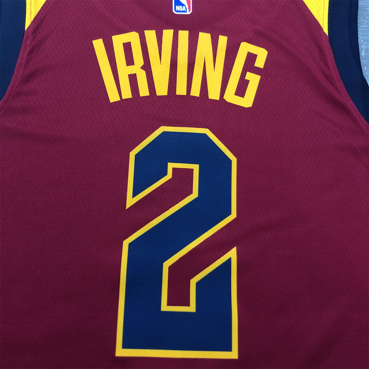 NBA Cleverland Cavaliers V-Neck Red jersey IRVING#2 S-XXL