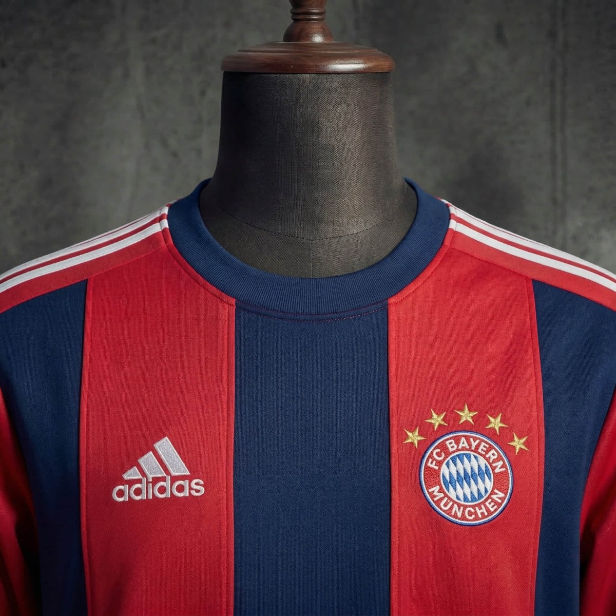 2025/26 Bayern Munich Long Sleeve Red & Cyan Sweatshirt