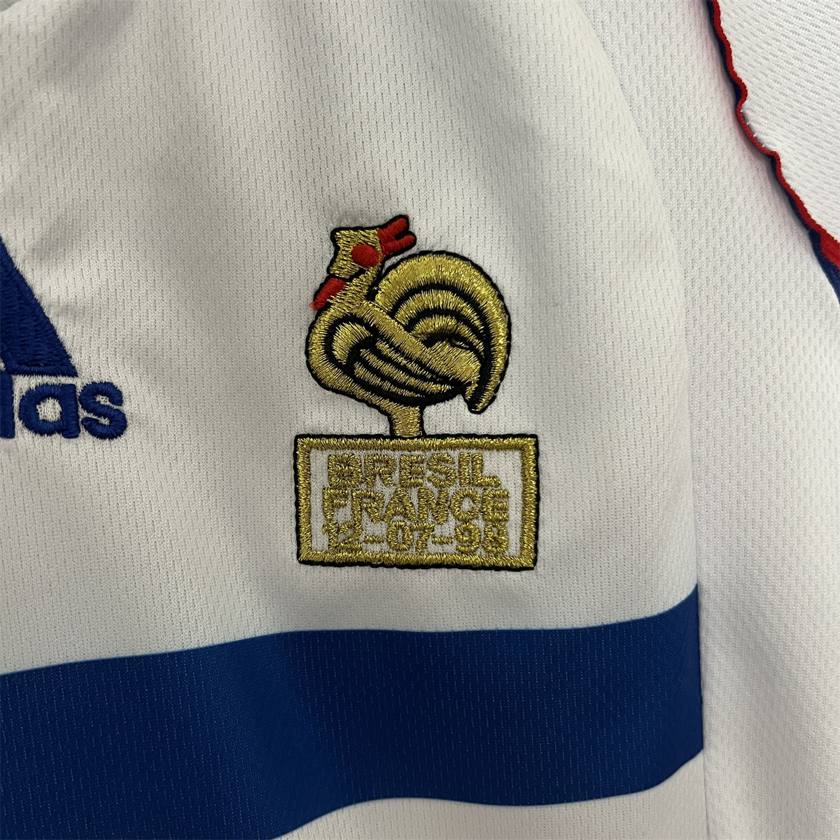 Retro France 1998 kids Away jersey Kid Kits Size 16-28