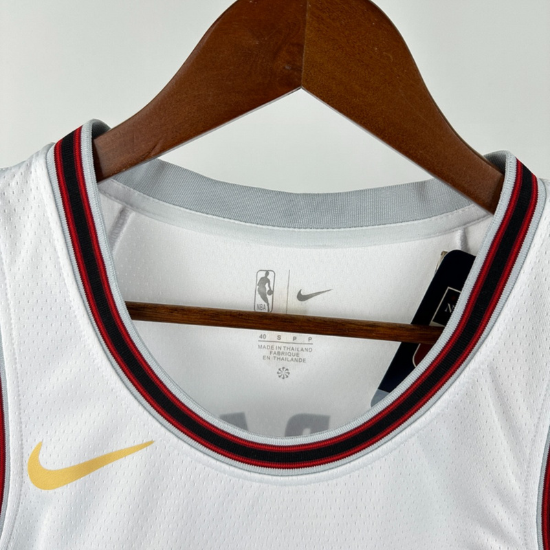 NBA Houston Rockets 2025 V-Neck City Edtion White Jersey DURANT#35 S-XXL