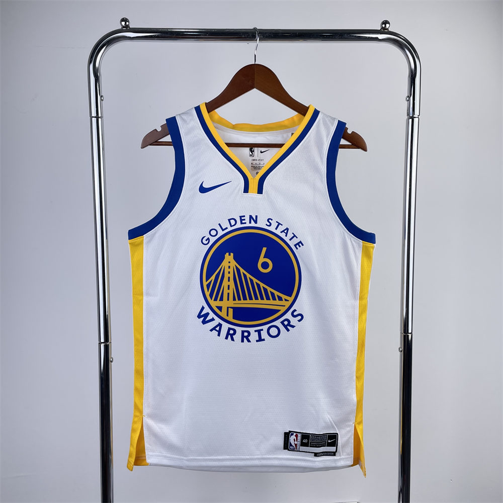 NBA Golden State Warriors 2023 V-Neck White Jersey YOUNG#6 S-XXL